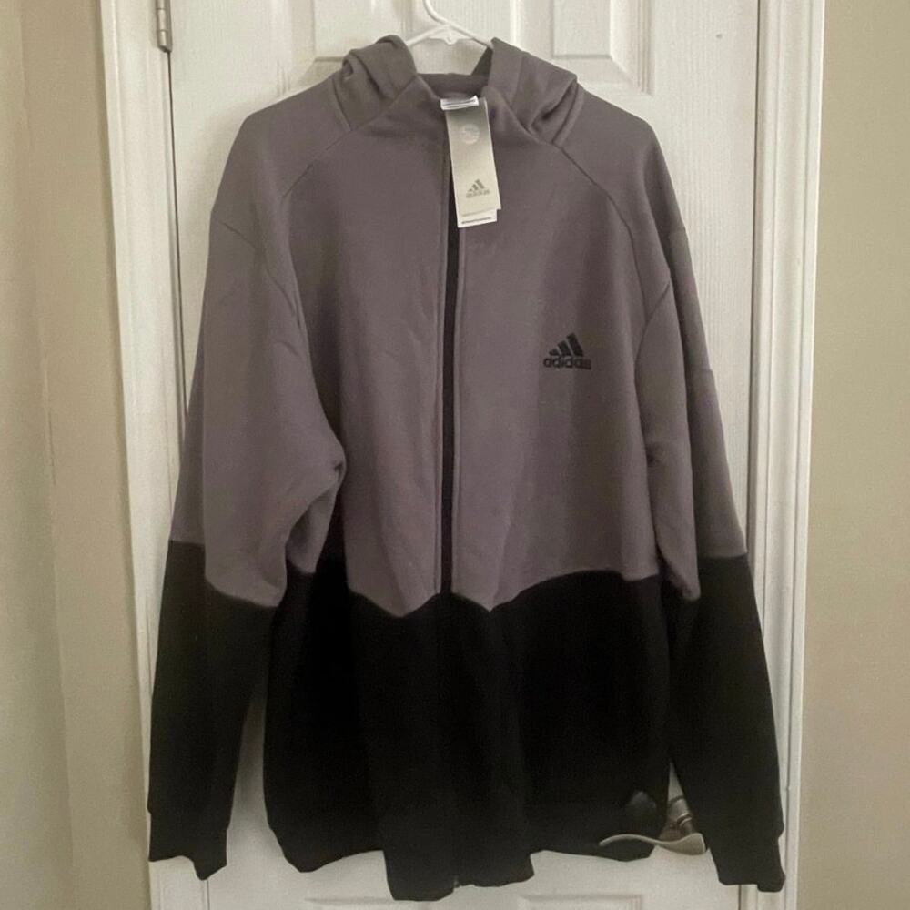 Adidas Essentials for Game Day Hoodie, Grey/Black, A67